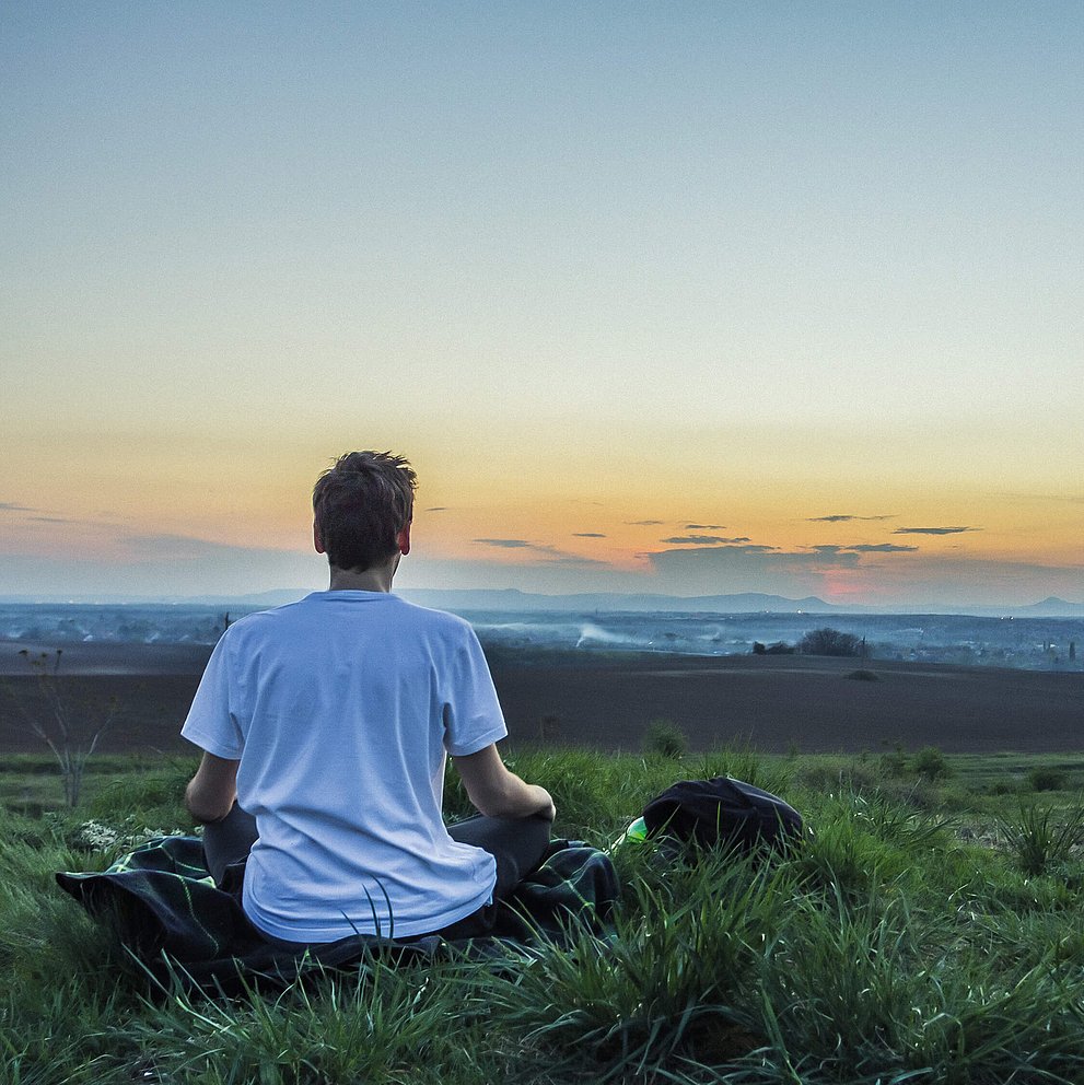 Meditation, Besinnung, Ruhe Studierende