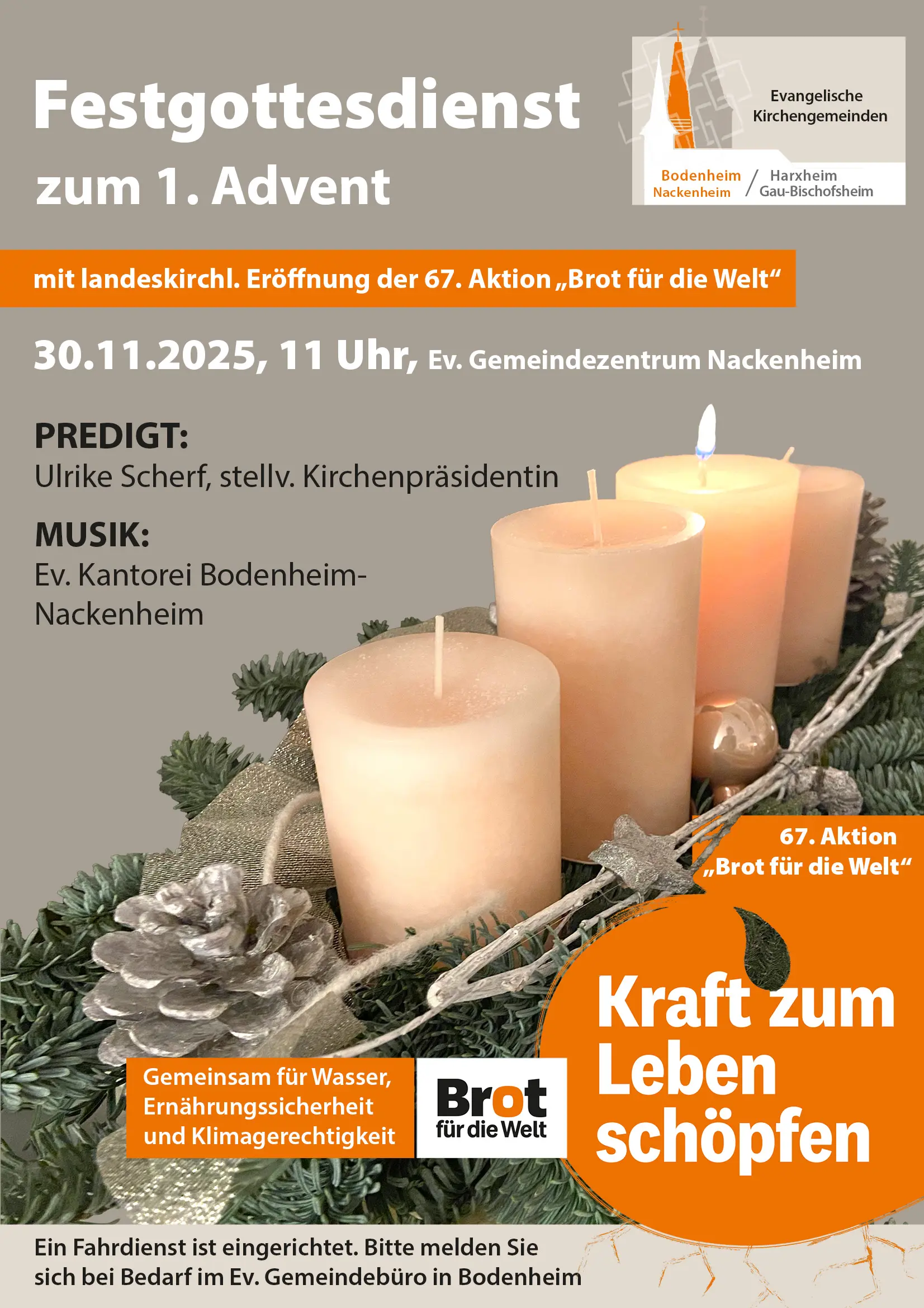 Festgottesdienst Brot für die Welt