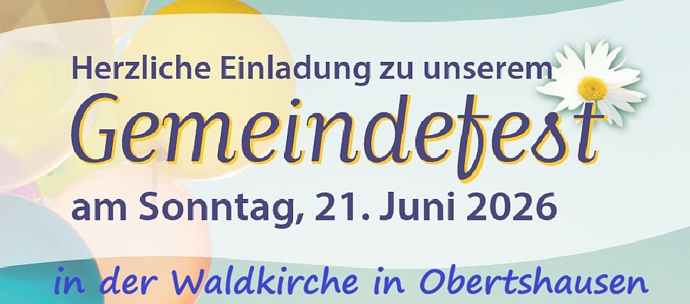 Gemeindefest in der Waldkirche in Obertshausen