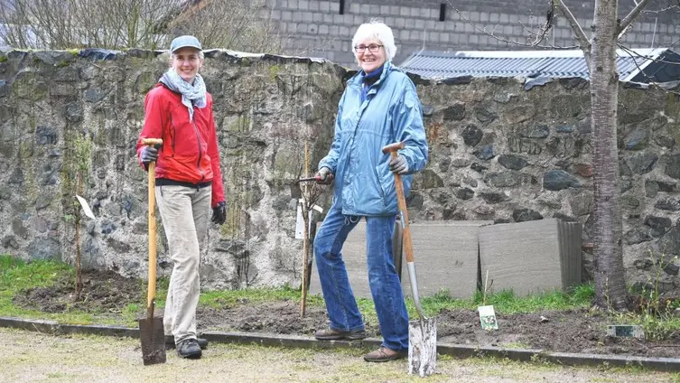 Pflanzaktion auf dem Friedhof