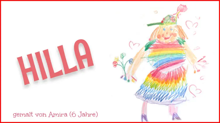 Gemaltes Bild von Hilla