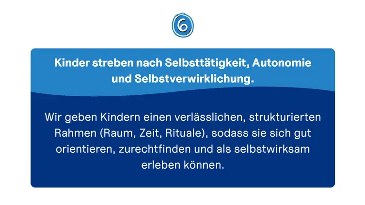 Kinder streben nach Selbstttätigkeit