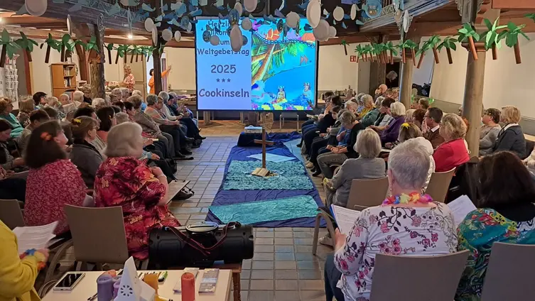 Das Foto zeigt den Gottesdienst am Weltgebetstag der Frauen in der Barbarakirche.