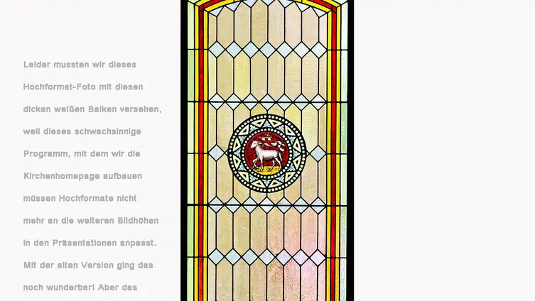 Kirchenfenster Lamm Gottes