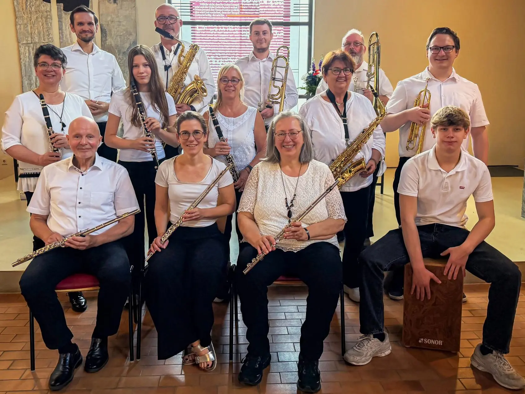 Gruppenfoto vom Posaunenchor "Heiligs Blech"
