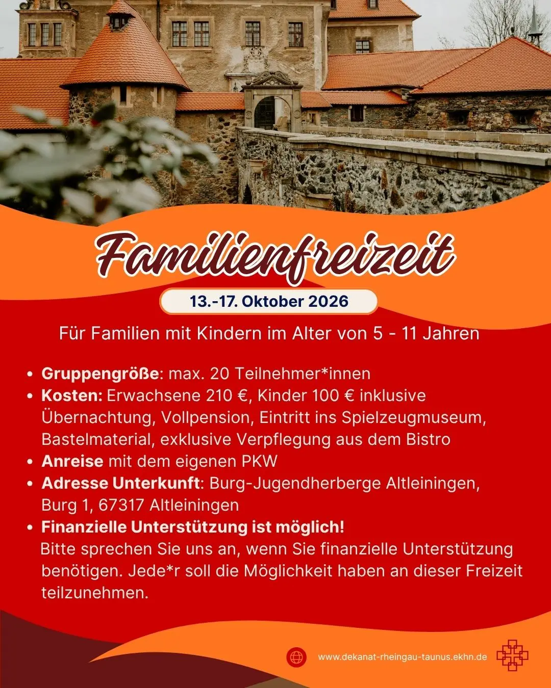 Flyer Familienfreizeit