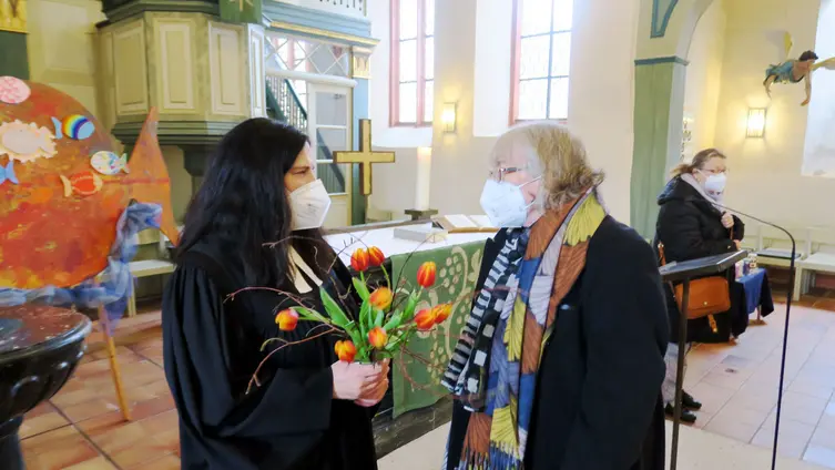 Gottesdienst mit der Vorstellung von Pfarrerin Beate Schwenk