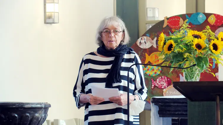 Gottesdienst mit Verabschiedung des bisherigen Kirchenvorstandes am 05.09.2021 - KV-Vorsitzende Else Trumpold