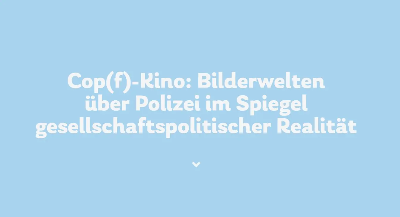Die hellblaue Grafik zeigt den geschriebenen Titel der Tagung