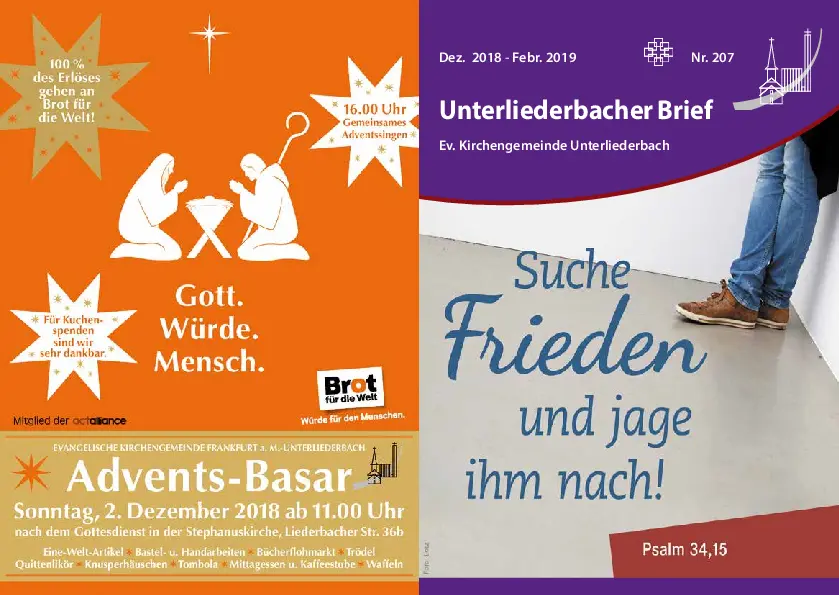 Titel und Rückseite Gemeindebrief 207