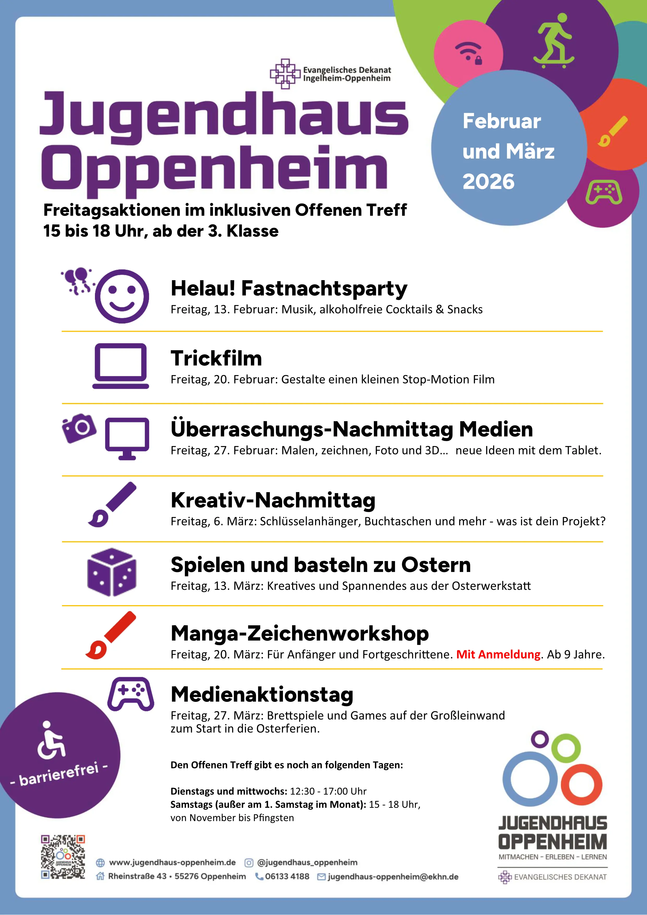 Programm Monat März