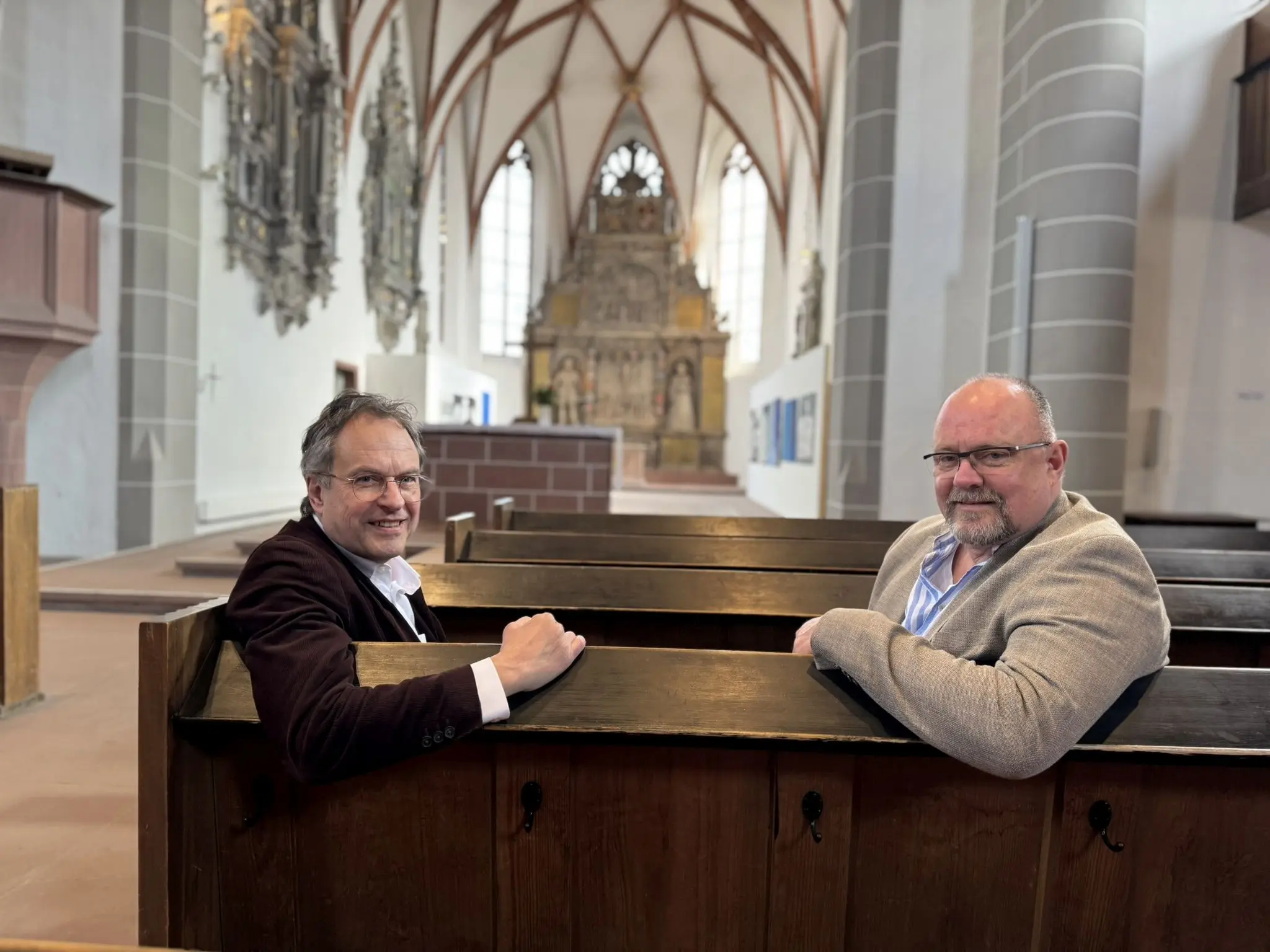 Die Kulturmanager der Stadtkirche Prof.Dr. Ralf Köbler und Andreas Blauert