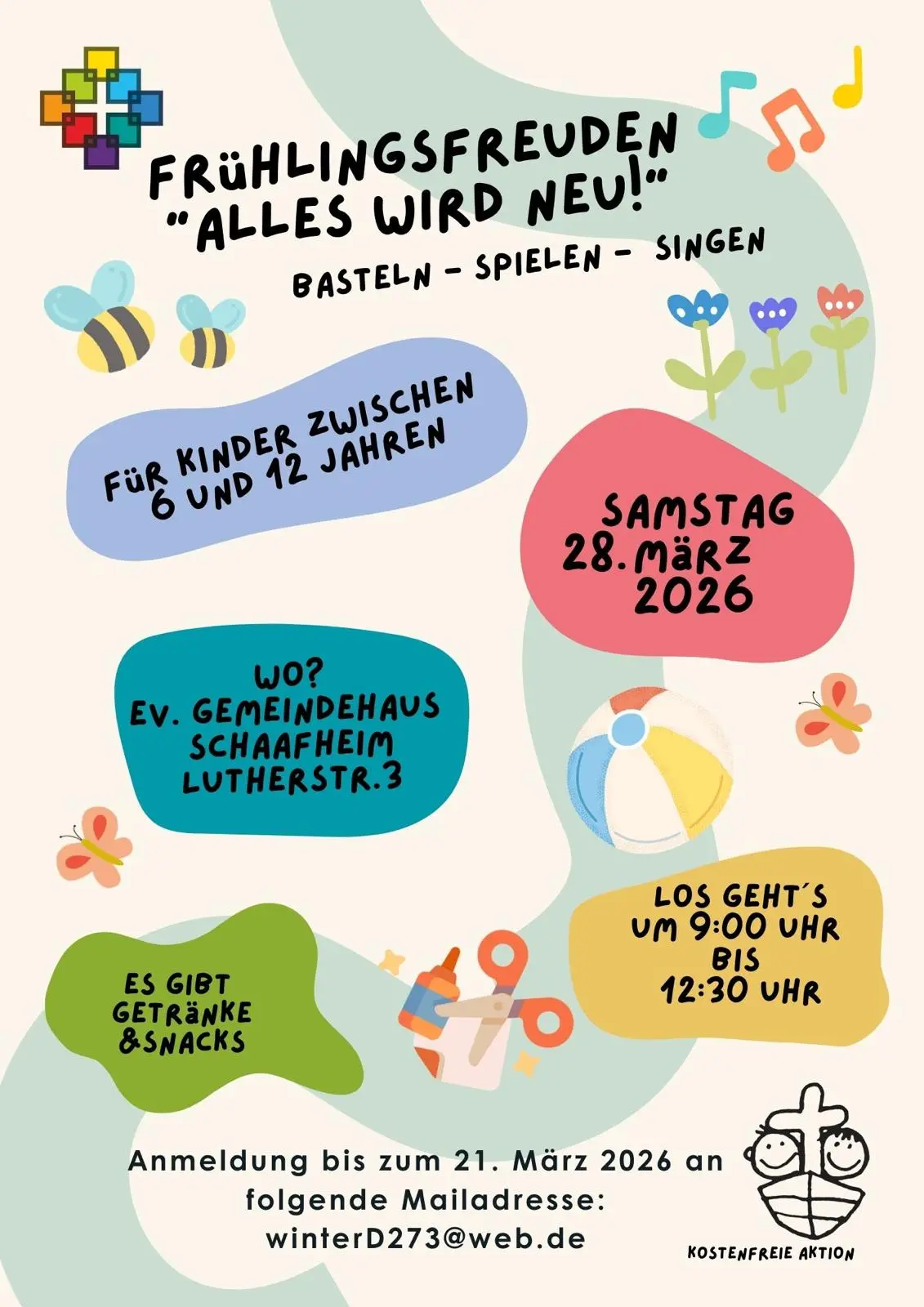 Werbezettel für die Aktion "Frühlingsfreuden"