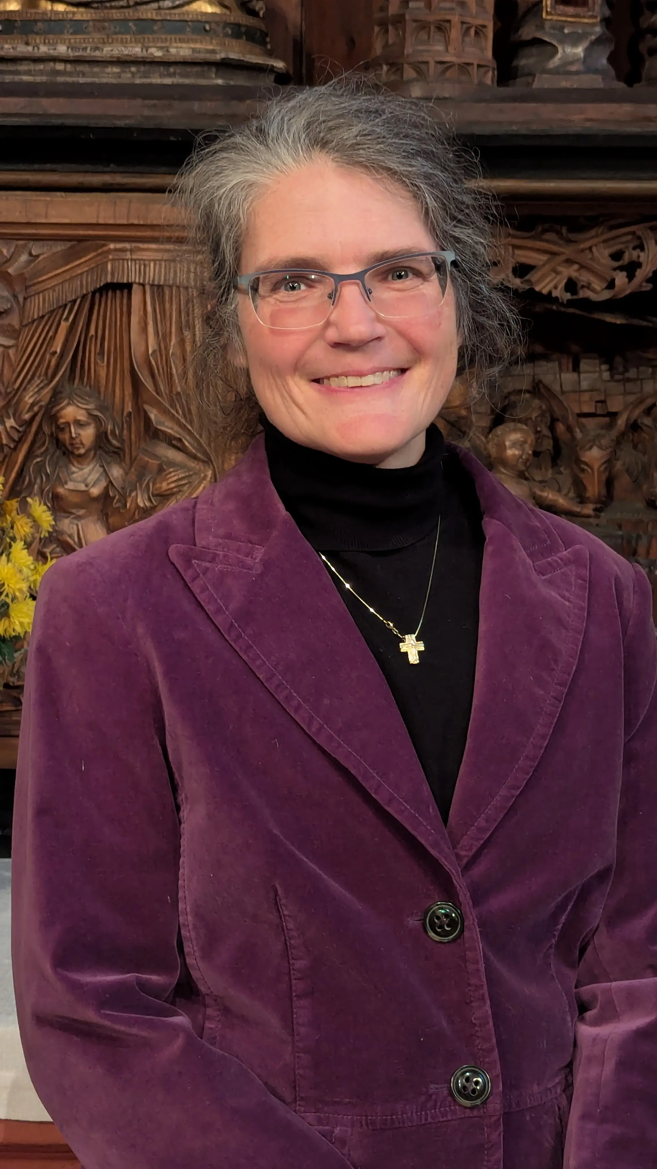 Das Bild zeigt Pfarrerin Andrea Rudersdorf.