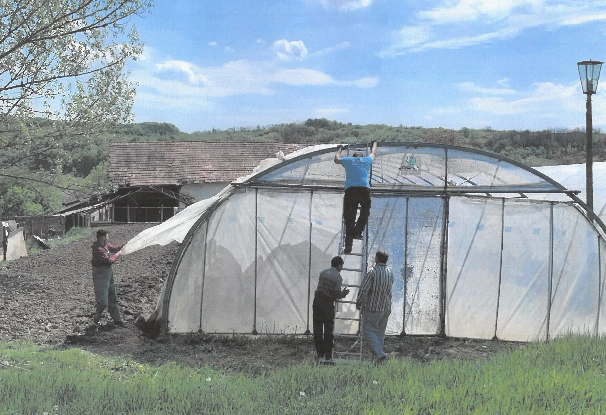 Neubezug eines Folienhauses im Jahr 2020