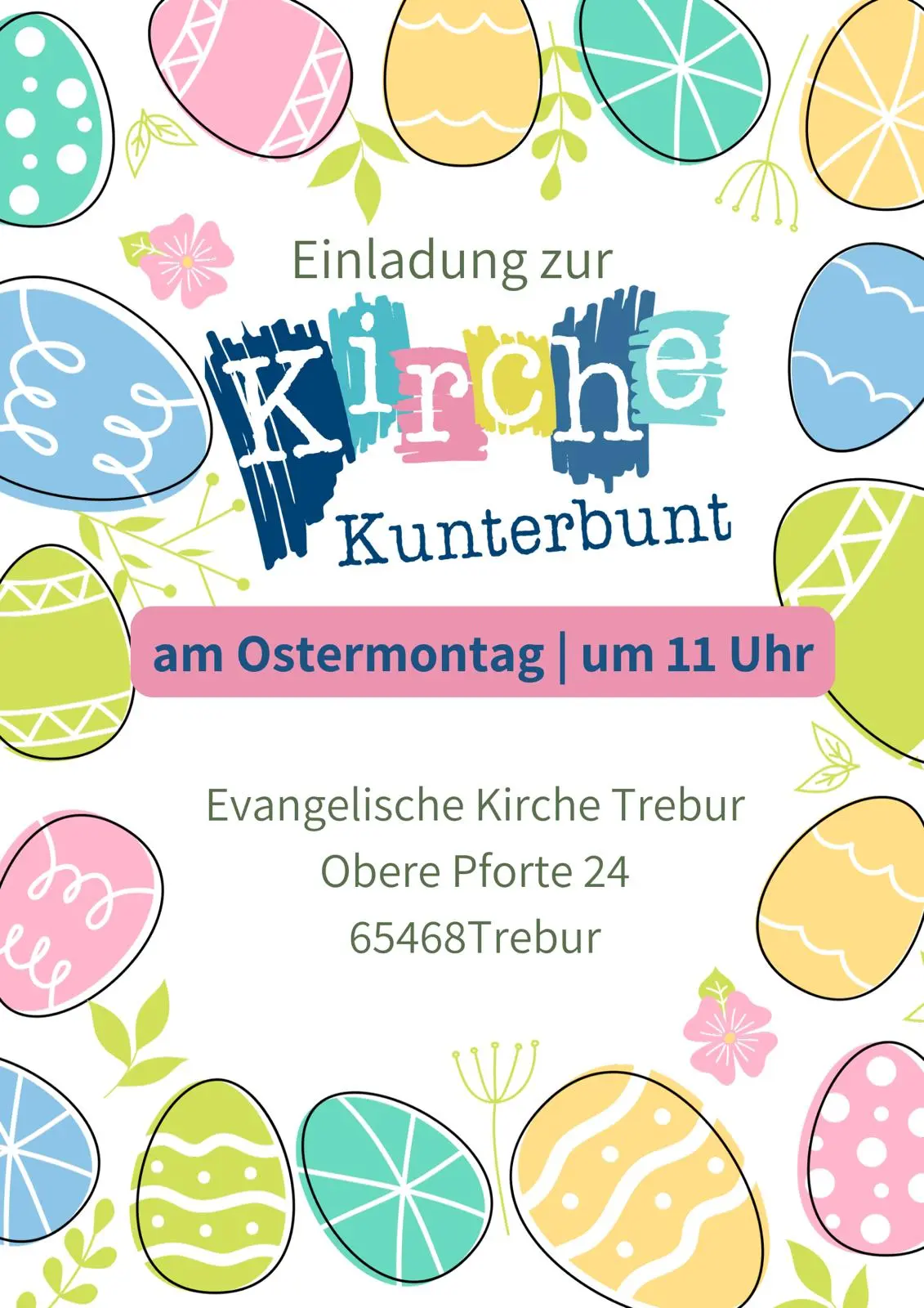 Kirche Kunterbunt an Ostermontag