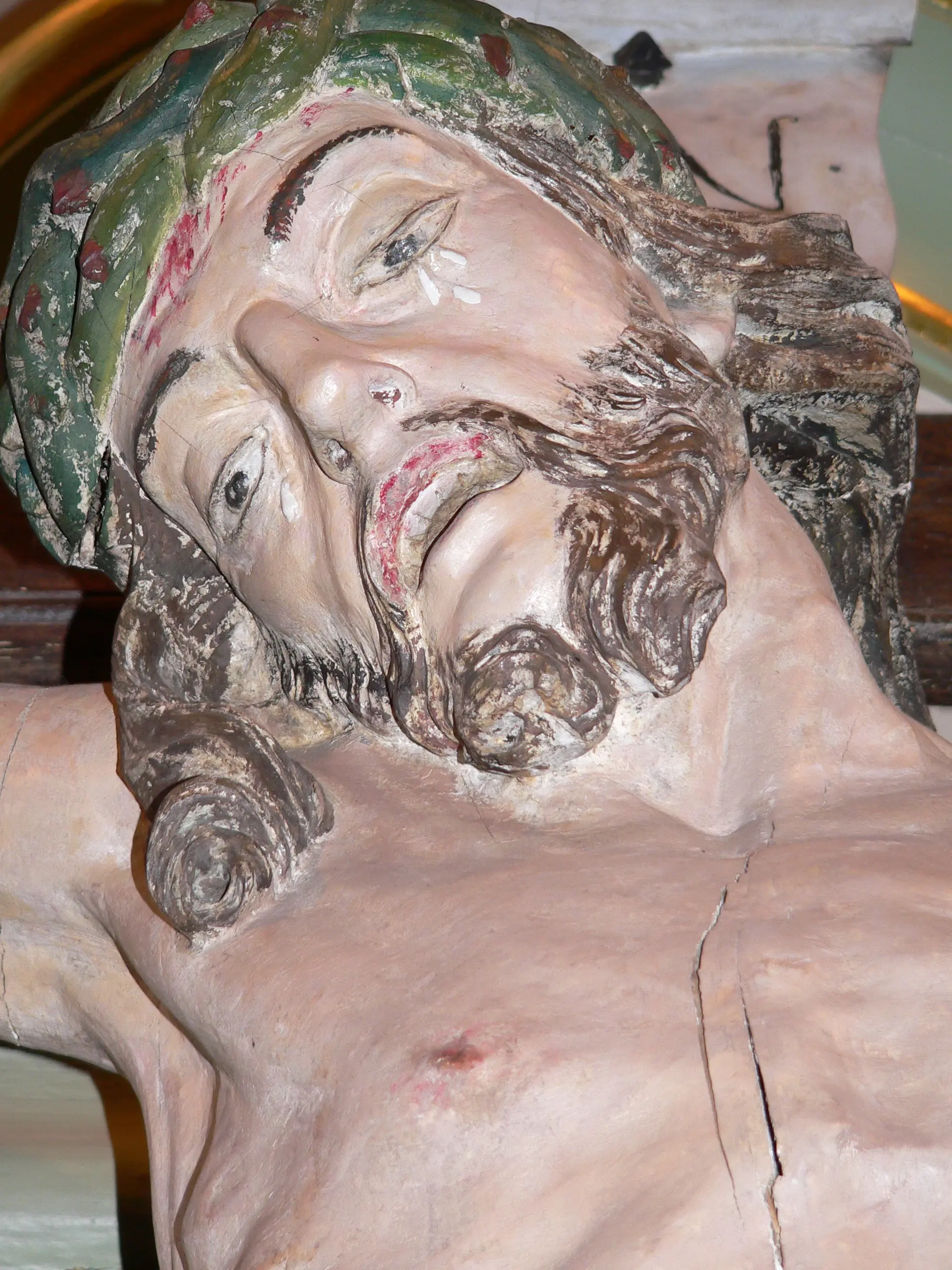 Dorfkirche Kruzifix Ausschnitt