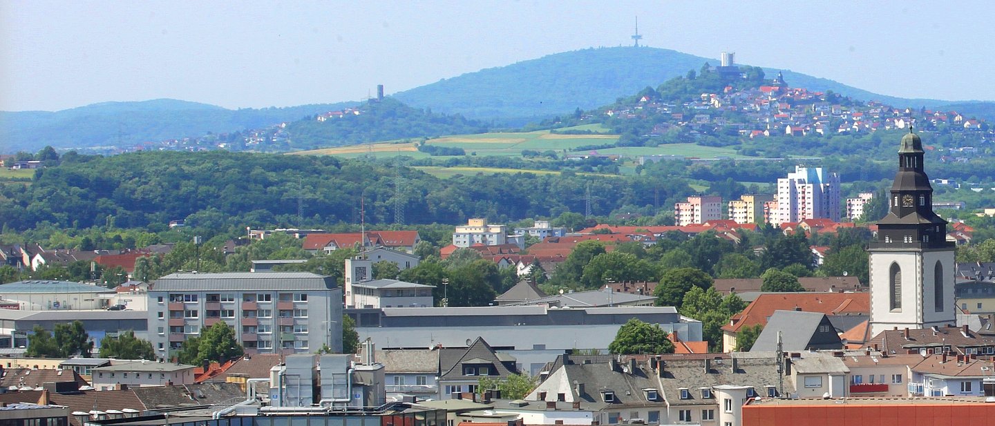 Blick auf Gießen und das Umland