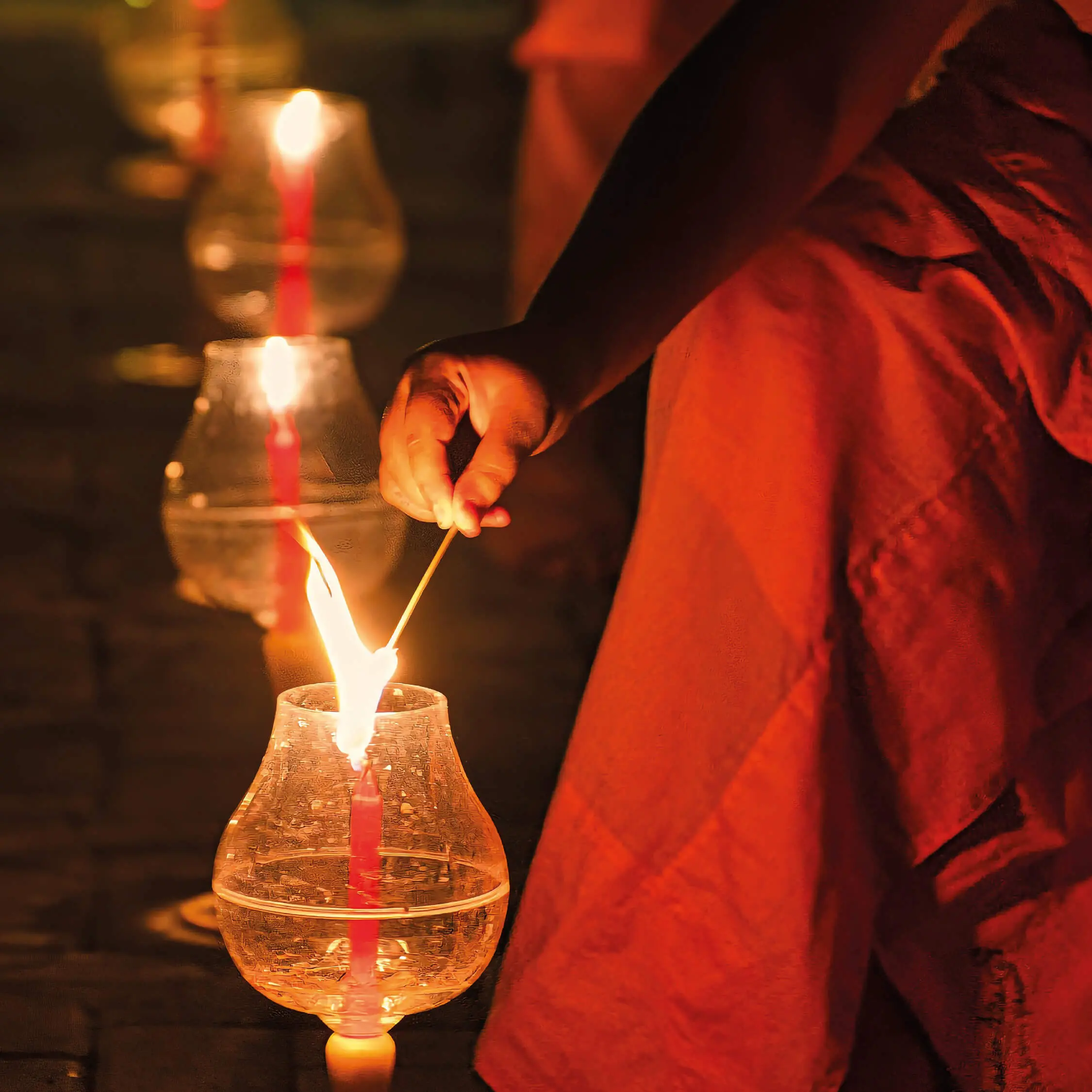 zusammen feiern, Lichter, Kerzen, Weihnachten