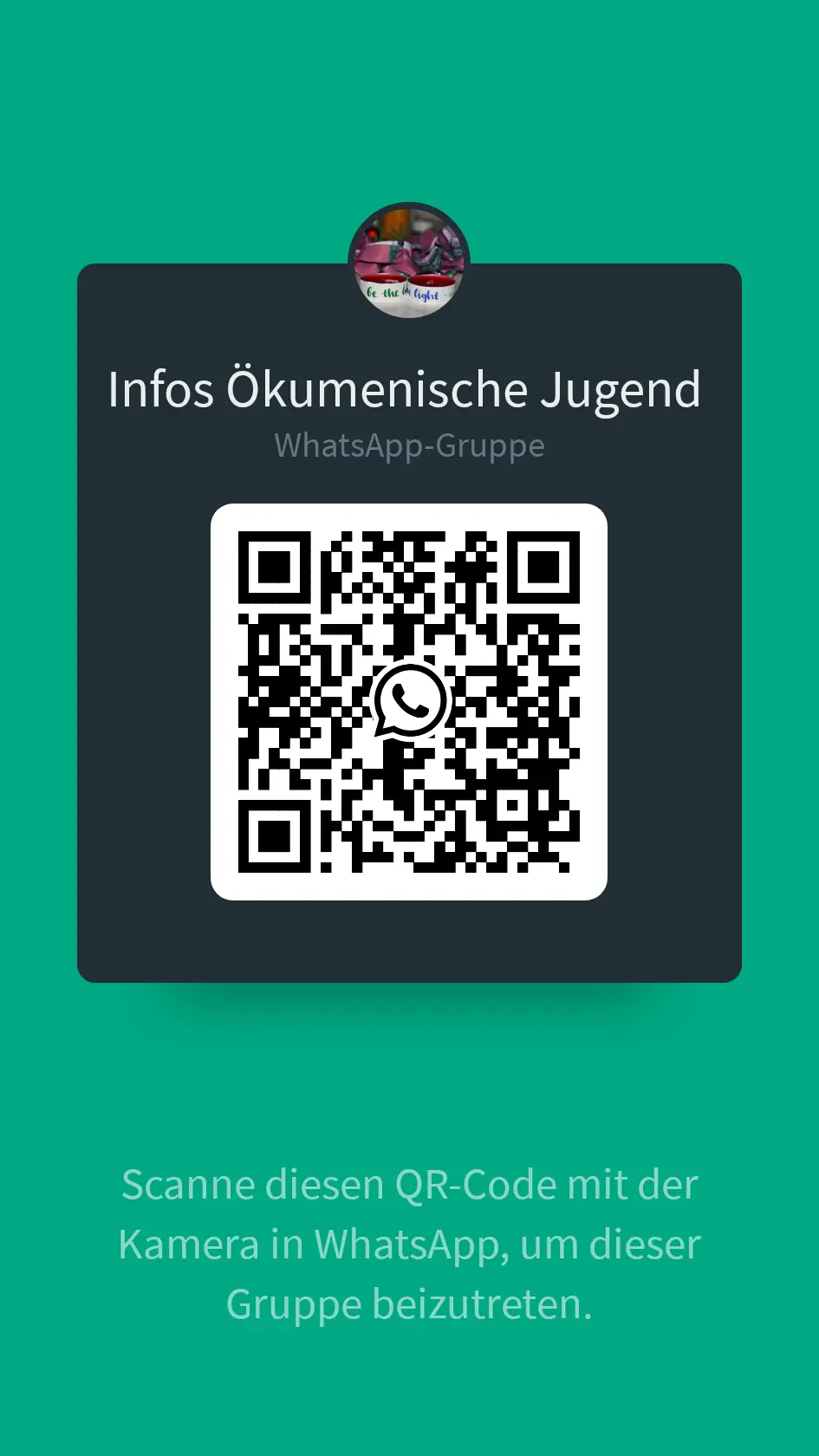 QR-Code zur WhatsApp-Gruppe der Ökumenischen Jugend