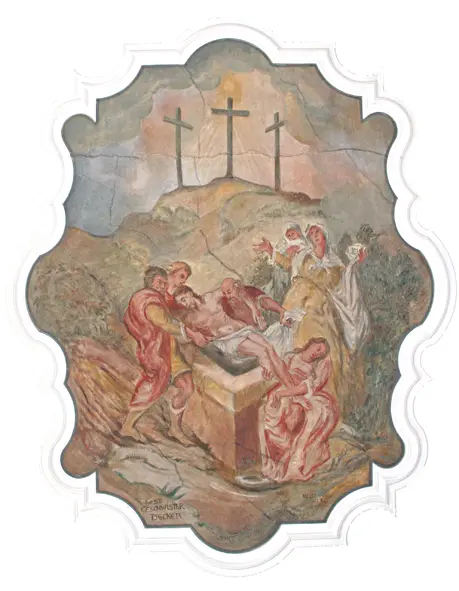 Gemälde der Grablegung Jesu Christi