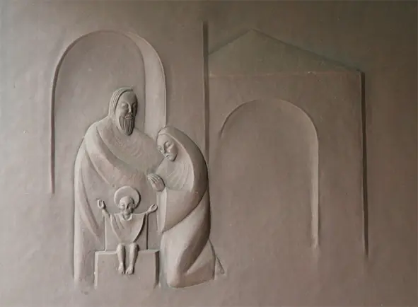 Relief der Geburt Christi