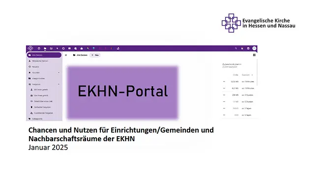Titelseite Präsentation "EKHN-Portal"