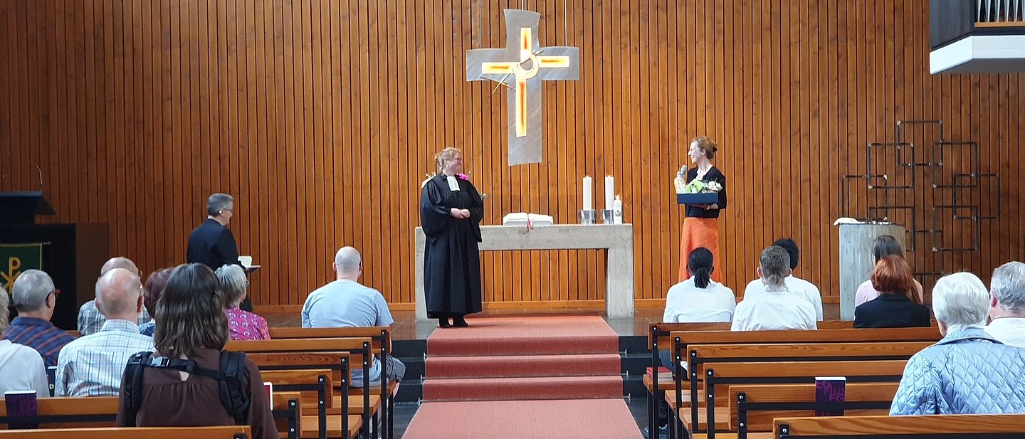 Verabschiedung Sarah Fröhlich beim Gottesdienst am 30.06.2024