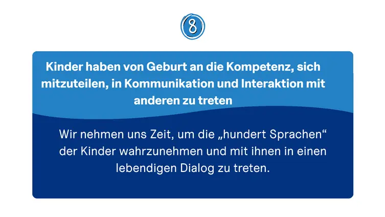 Kinder kommunizieren und interagieren von Geburt an