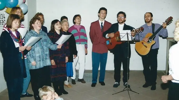 Okt. 1992: Familiengottesdienst in Gronau