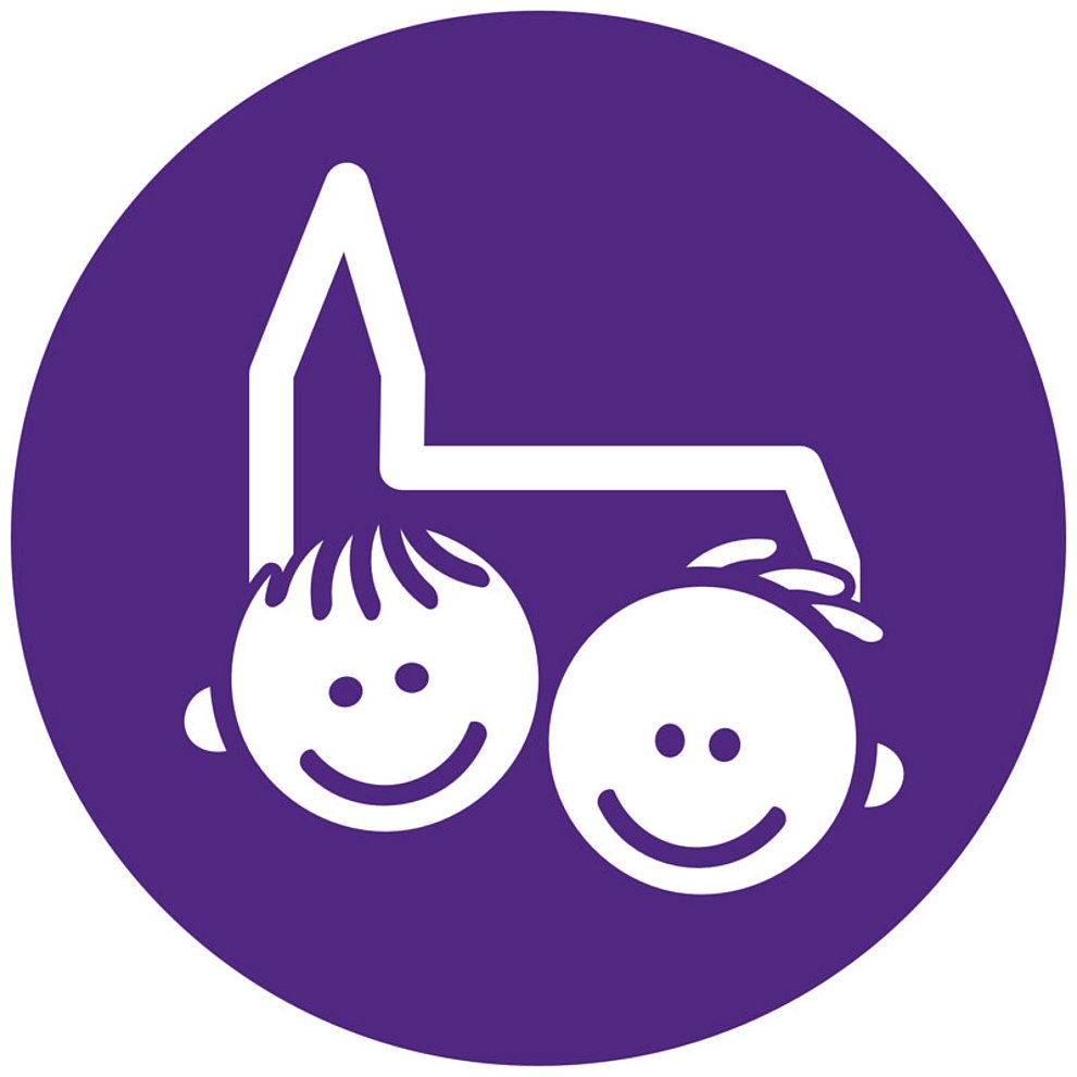 Symbol Kindergottesdienst violett als JPG