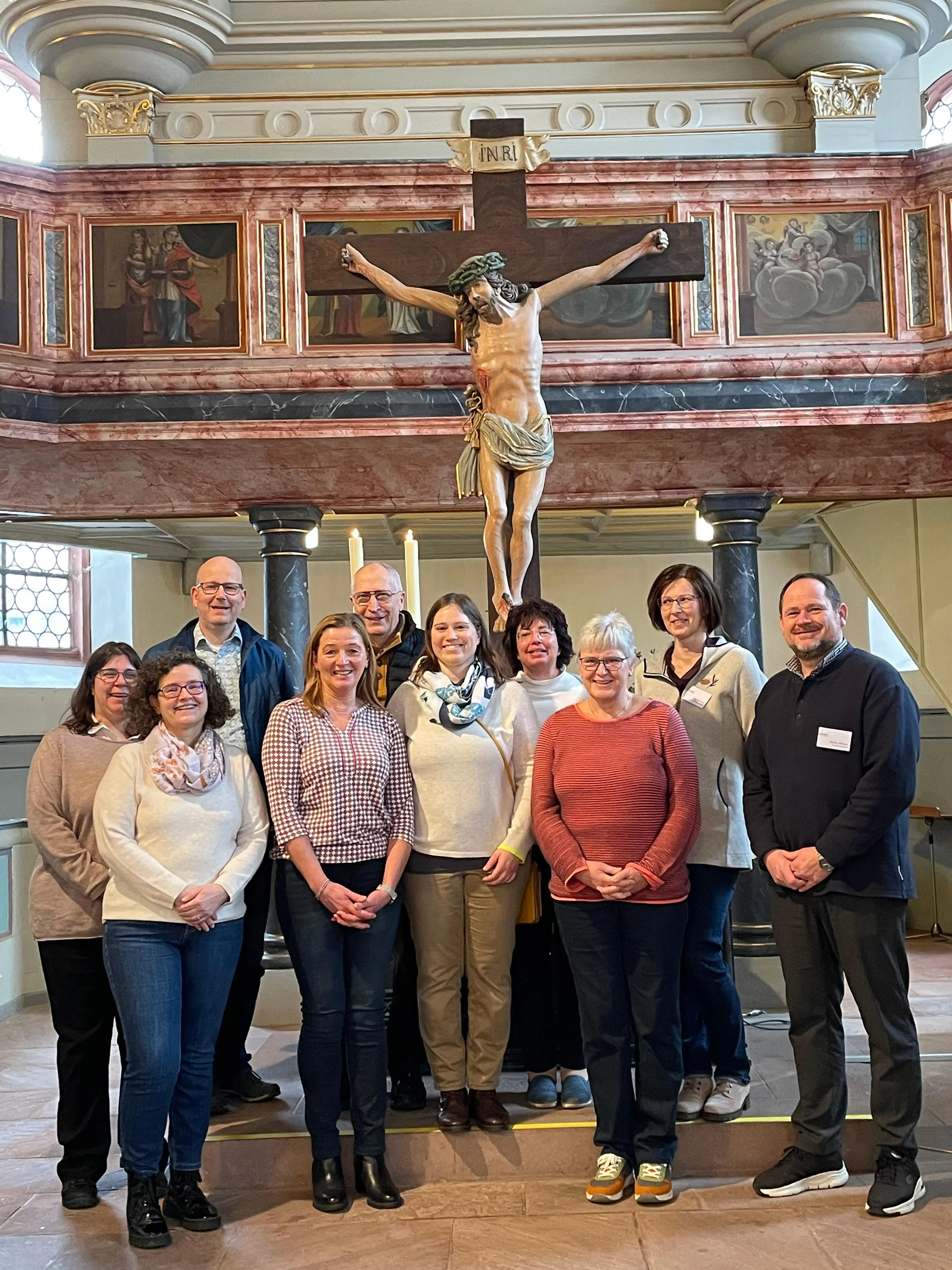 Lisa Besand (6. von links) im Kresi der KV-KollegInnen