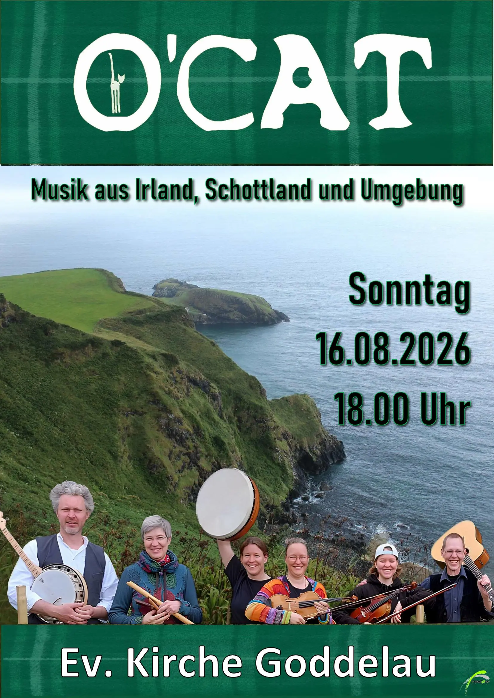Plakat Konzert O'Cat in Goddelau