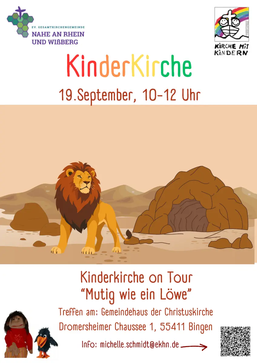 kinderkirche-loewe-plakat