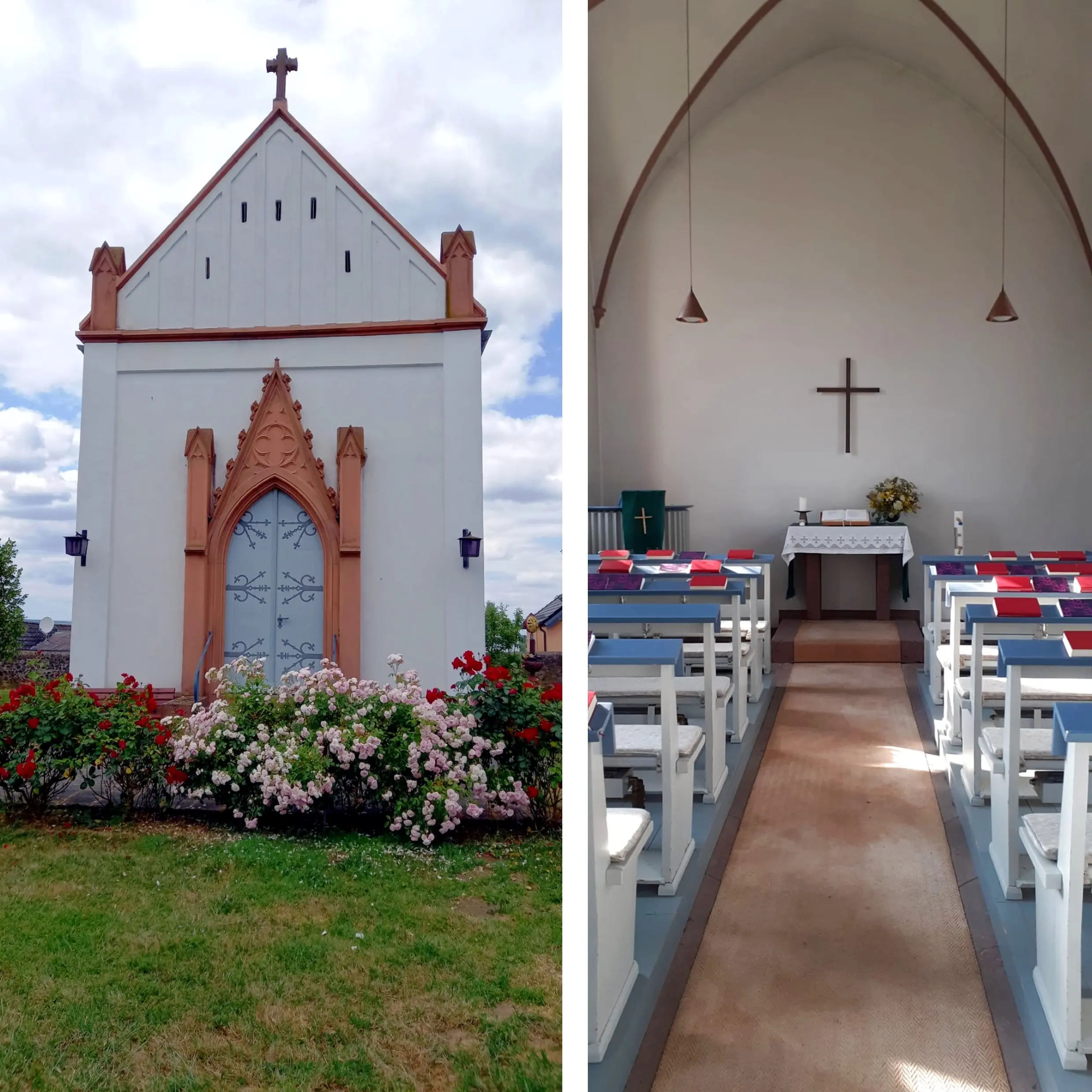 Die Ilbenstädter Kirche liegt im wunderschönen Kirchgarten