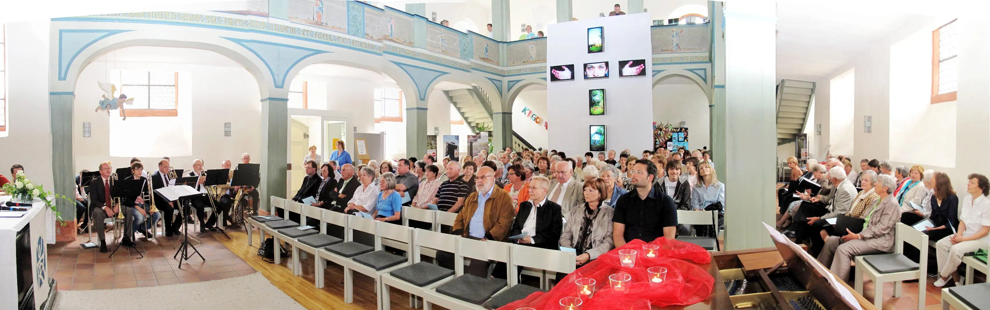 Ökumenischer Gottesdienst am 13.06.2011 anl. 800 Jahre Büttelborn, Klein-Gerau und Worfelden - Panorama