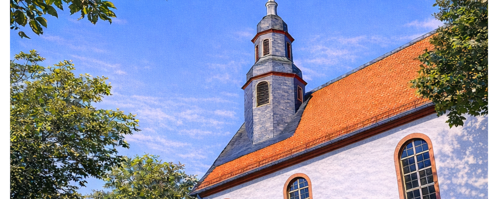 Ansicht der evangelischen Kirche in Köppern