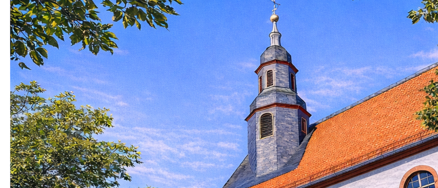 Ansicht der evangelischen Kirche in Köppern