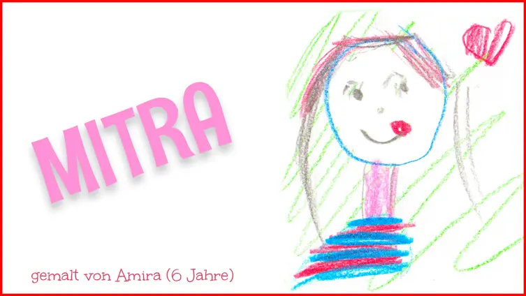 Gemaltes Bild von Mitra