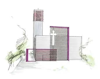 Architektenplan Christuskirche