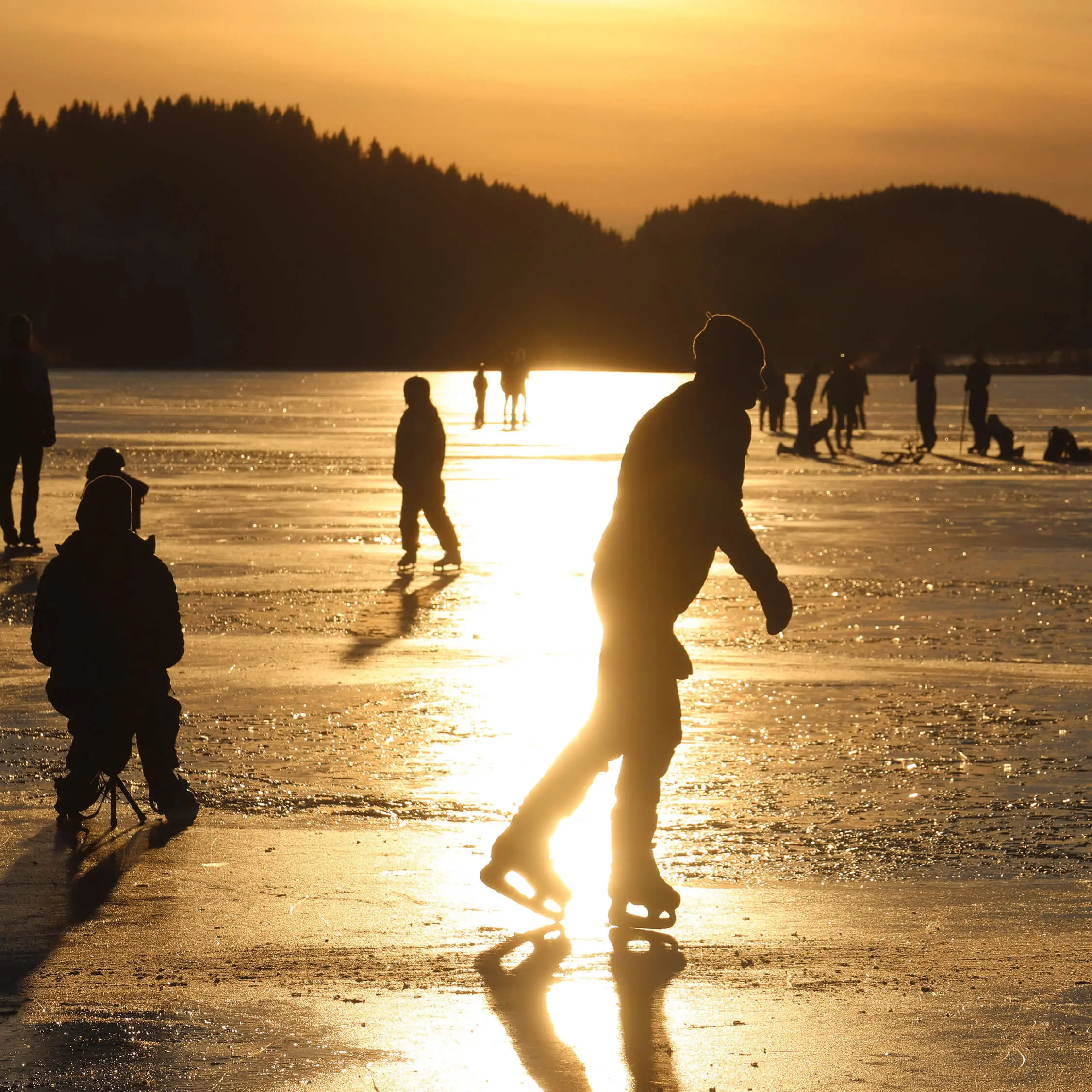 Eislaufen, Schlittschuhe, Winterspaß