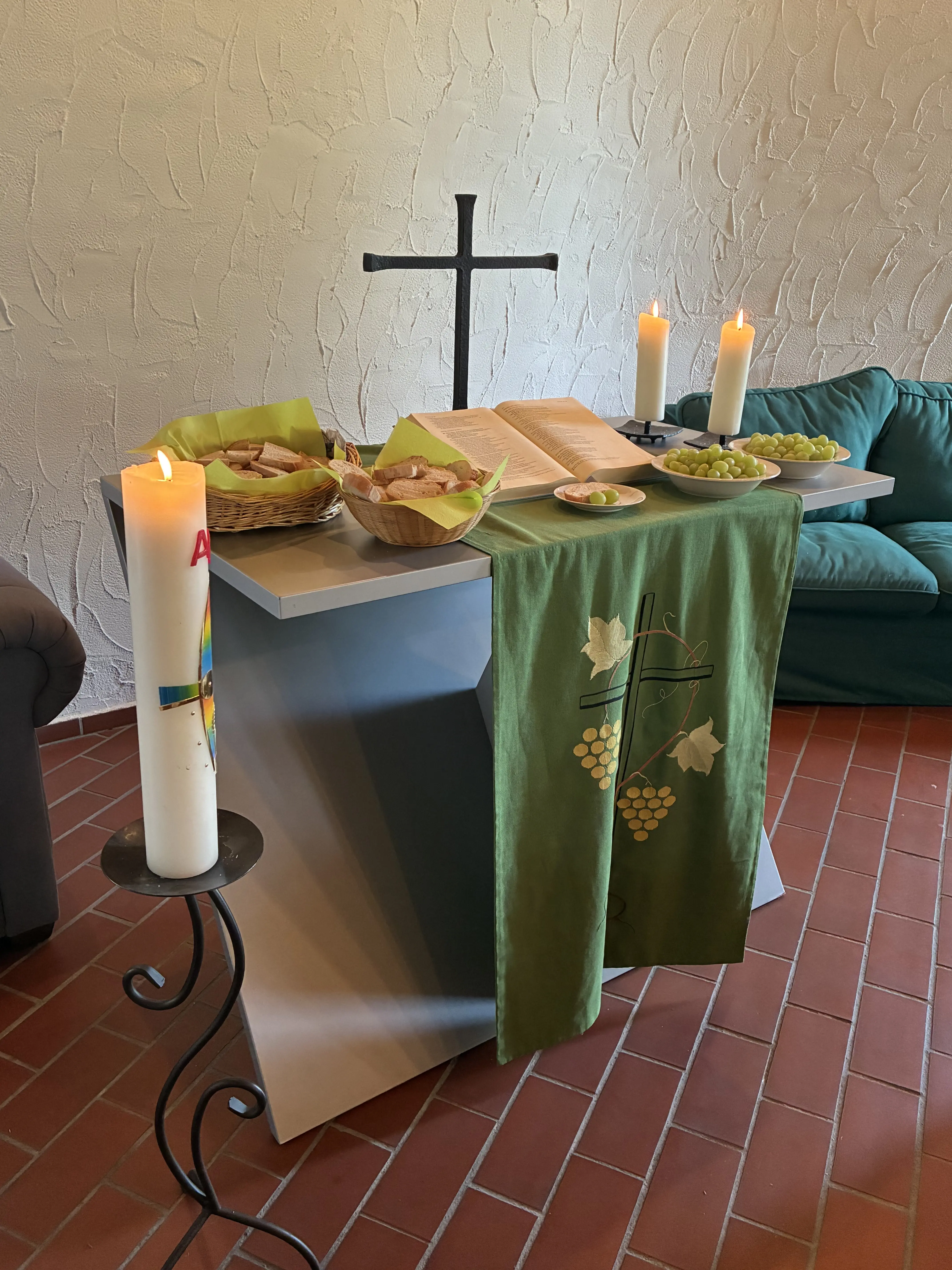 Altar am Abschlussgottesdienst von Konfi3  2026