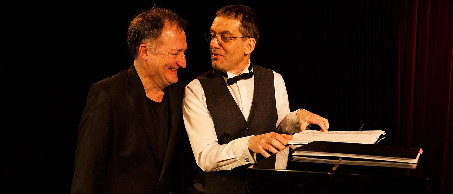 Duo Ralph Dillmann und Gerd Kaufhold am Flügel