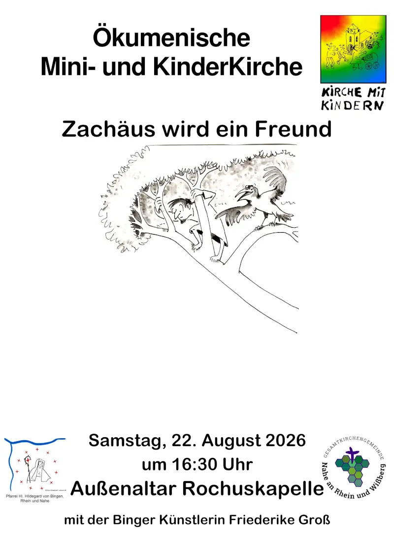 Zachäus wird ein Freund MiniKirchen-Plakat - Zachäus wird ein Freund