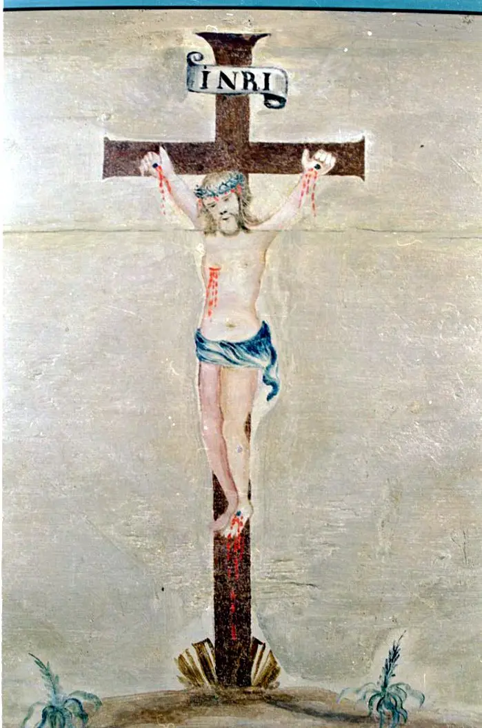 Emporenbilder - Kalvarienberg - Ausschnitt mit Jesus am Kreuz