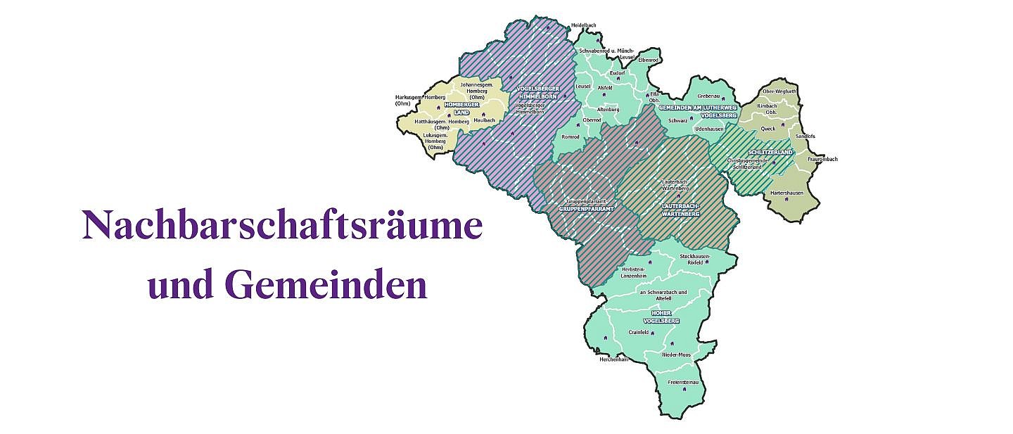 Geokarte Dekanat Vogelsberg