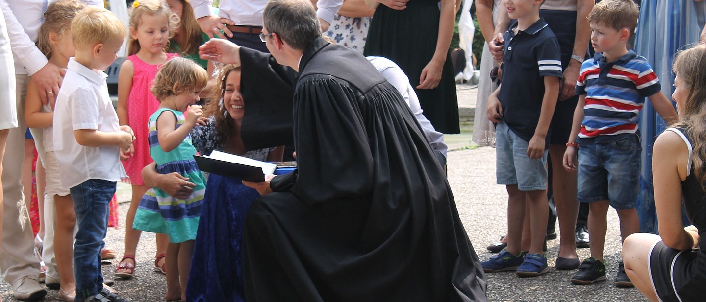 Täuflinge beim Tauffest