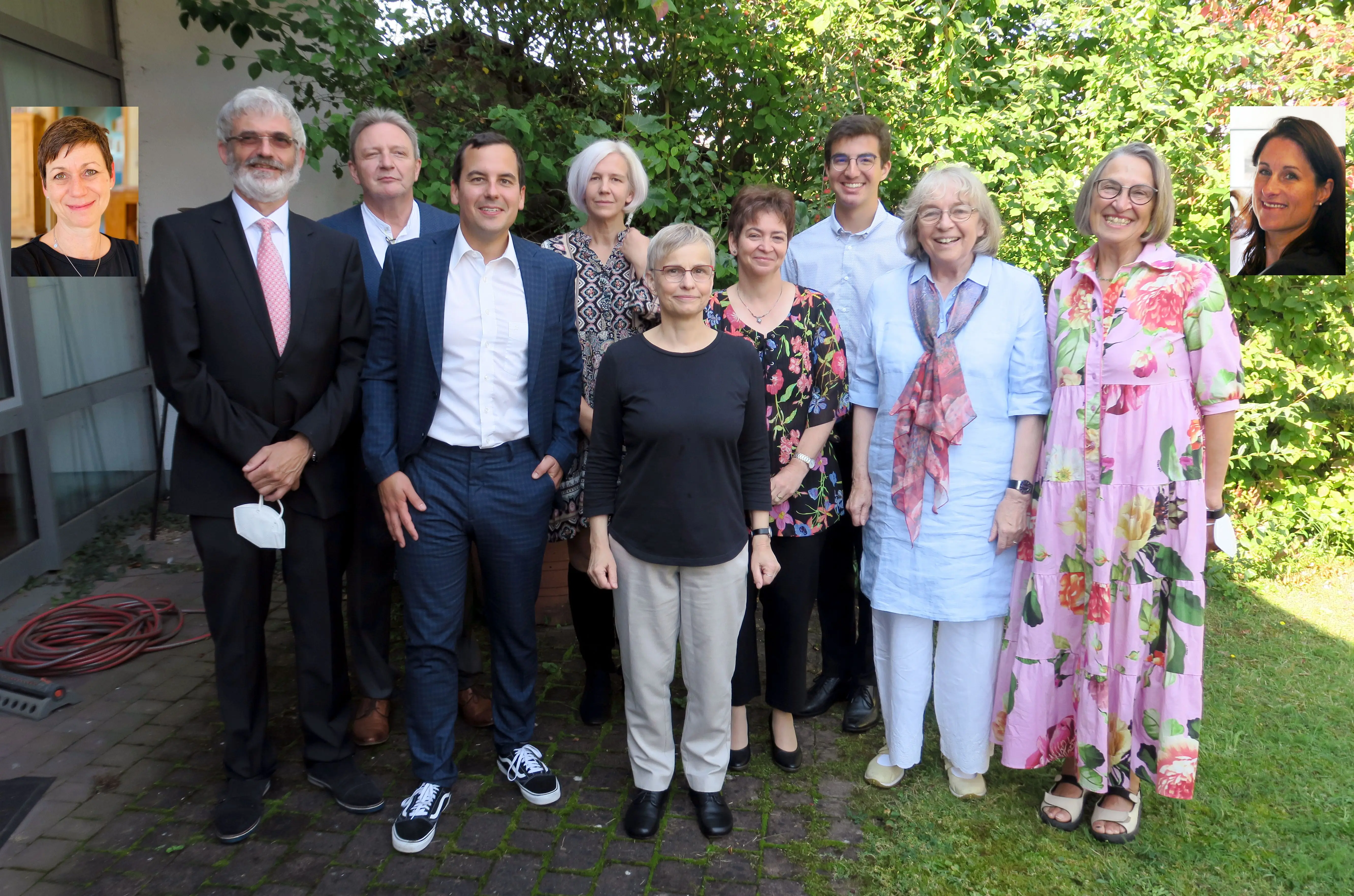 Neuer Kirchenvorstand - v.l.n.r.: Bettina Kröckel *), Dietmar Schamber, Manfred Barthel, Andreas Barthel, Pia Barthel, Dekanin Birgit Schlegel, Christiane Kreim, Marcel Merbach, Else Trumpold, Ursel Kunitsch und Regina Berger *) nicht anwesend