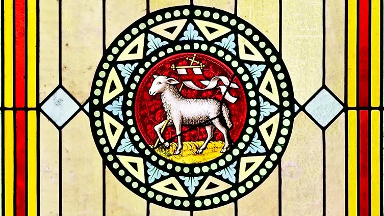 Kirchenfenster Lamm Gottes