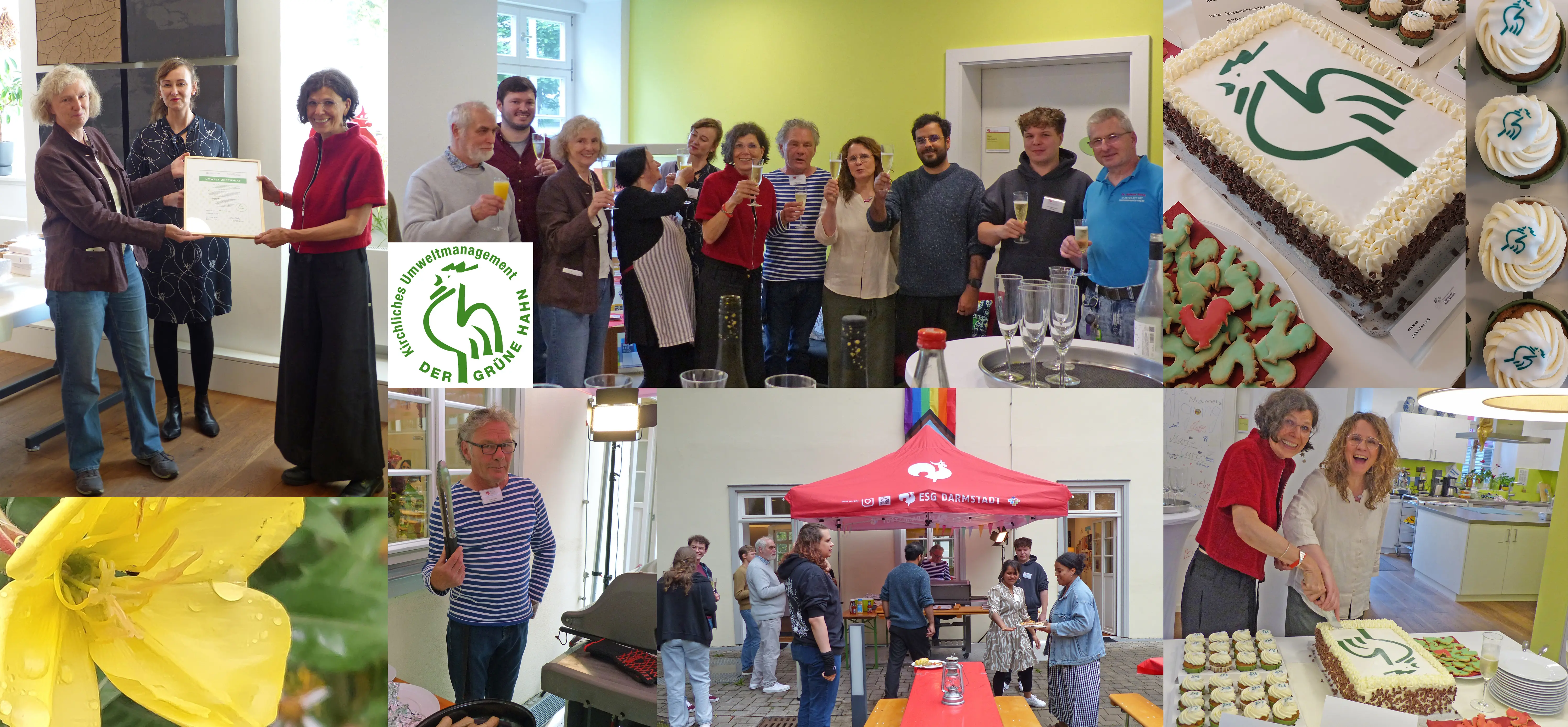 Sommerfest und Umweltzertifikat Grüner Hahn Sommerfest und Umweltzertifikat Grüner Hahn, Evangelische Studierendengemeinde Darmstadt, Evangelisches Studierendenwohnheim, Umweltzertifikat
